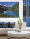 Calm Clear Lake with Mountains - Extra Large Landscape Art Canvas