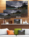 Dark Sky over Crystal Clear Lake - Extra Large Landscape Art Canvas