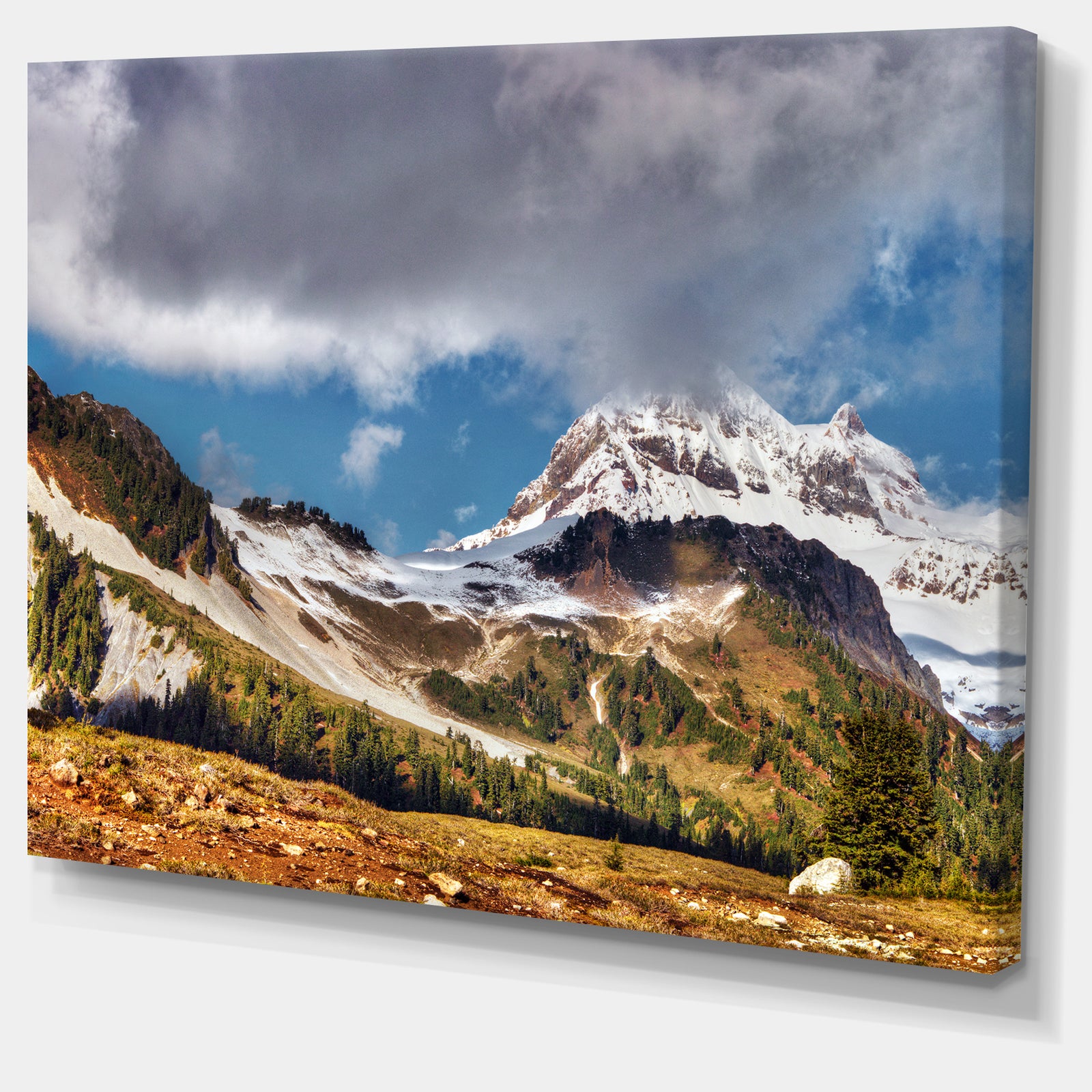 Whistler Mountain British Columbia - Extra Large Cityscape Wall Art on Canvas