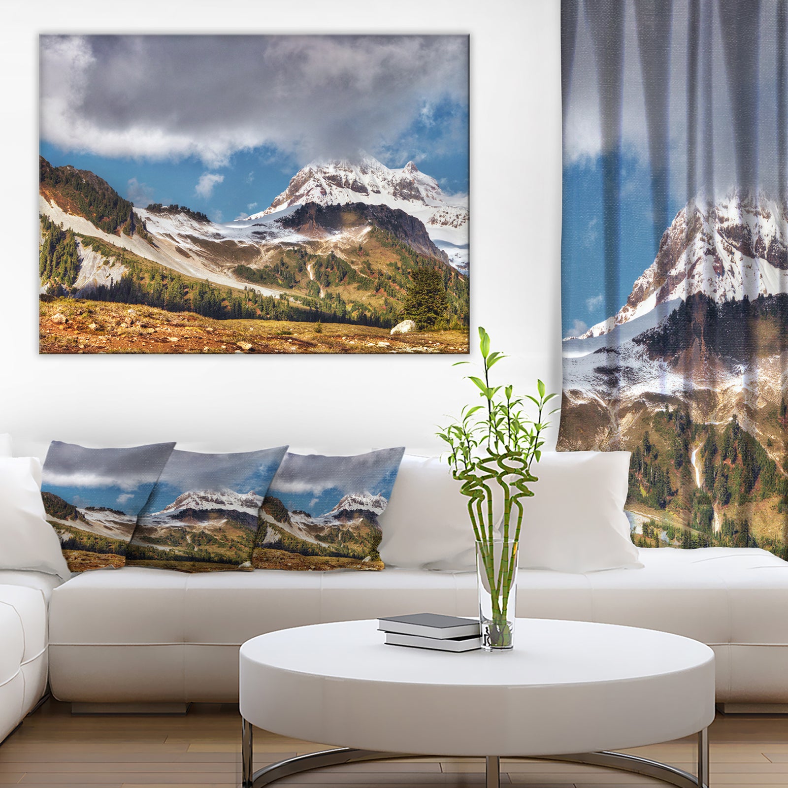 Whistler Mountain British Columbia - Extra Large Cityscape Wall Art on Canvas