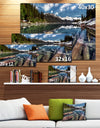 Sunken Logs n Mountain Lake - Extra Large Landscape Art Canvas