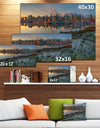 Beautiful Sunrise at Vancouver Downtown - Seashore Art Print on Canvas