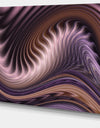 Purple Waves Fractal Wall Art - Abstract Canvas Wall Art Print