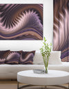 Purple Waves Fractal Wall Art - Abstract Canvas Wall Art Print