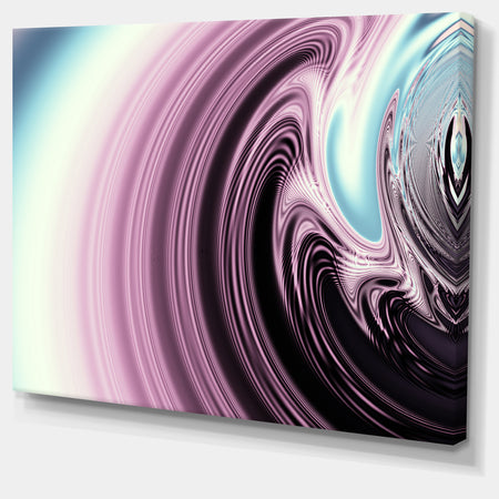 Unique Purple Fractal Art Pattern - Abstract Canvas Wall Art Print