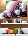 Unique Purple Fractal Art Pattern - Abstract Canvas Wall Art Print