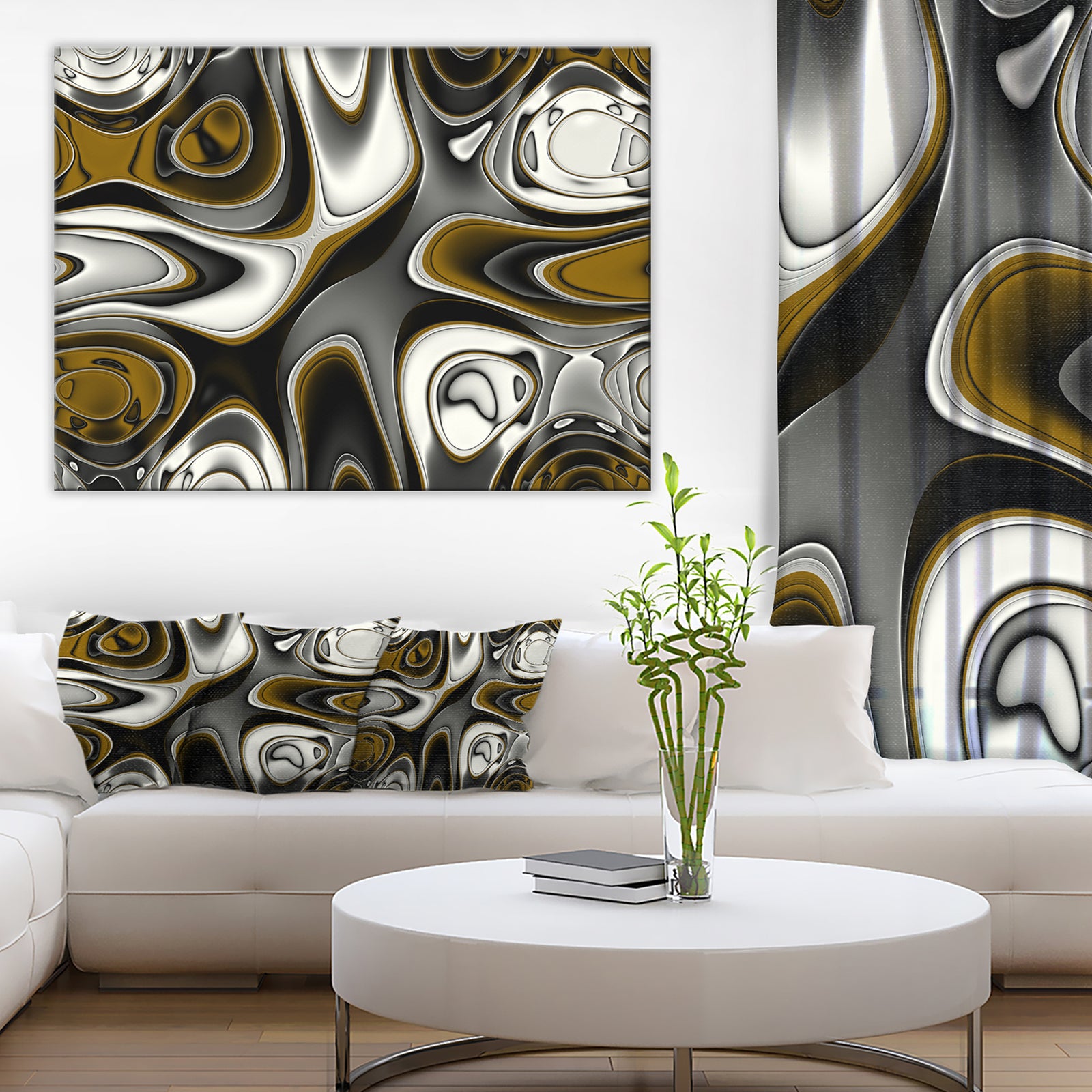 Fantastic Fractal Abstract Pattern - Large Abstract Canvas Artwork