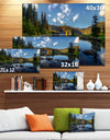 Mountain Lake Surrounded by Trees - Landscape Artwork Canvas Print