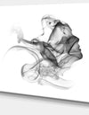 Woman and Smoke Double Exposure - Portrait Canvas Art Print