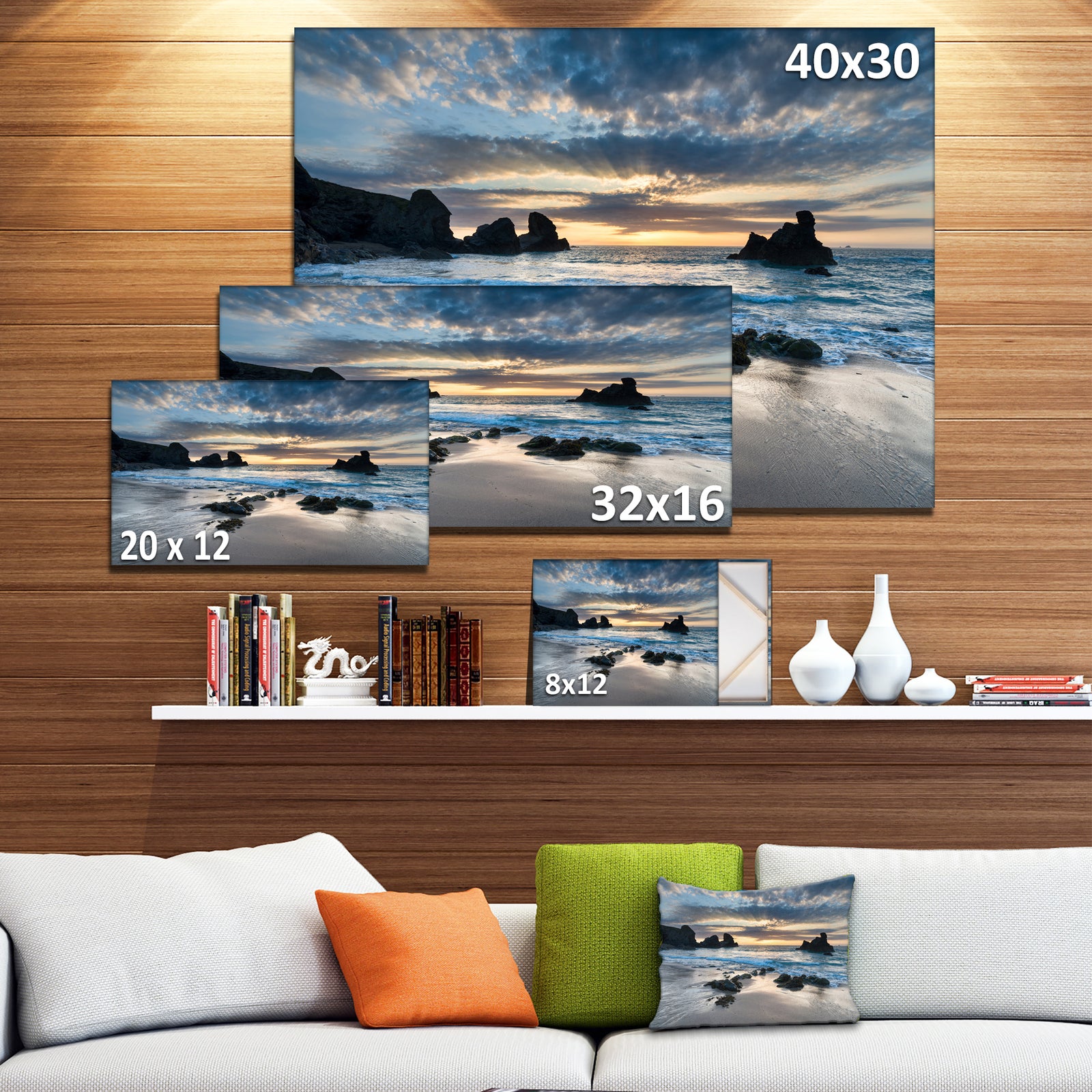 Beautiful Porthcothan Bay - Seashore Canvas Art Print