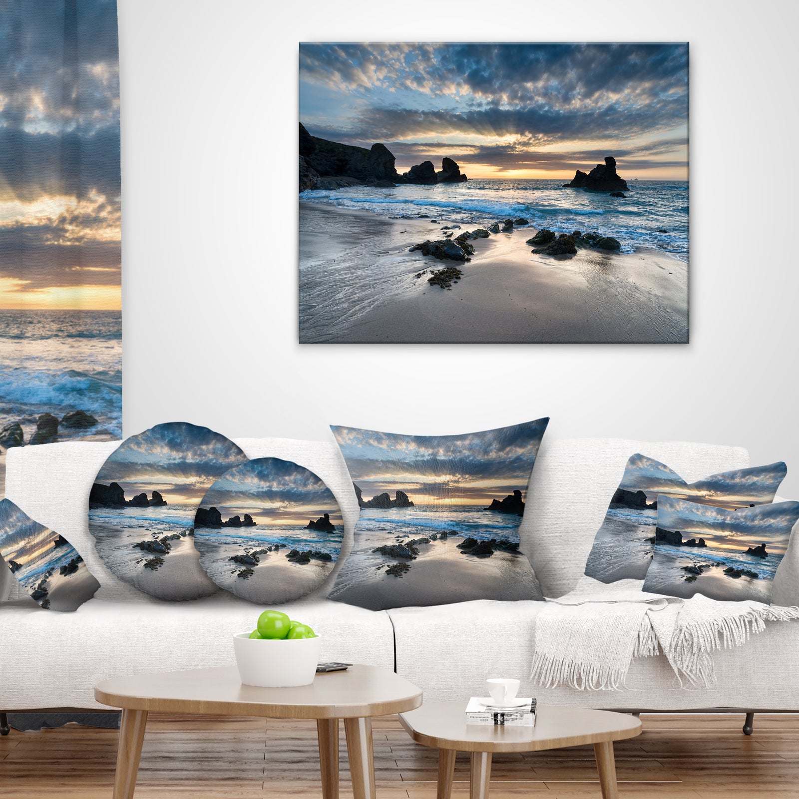 Beautiful Porthcothan Bay - Seashore Canvas Art Print