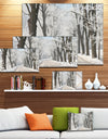 Winter Lane in Countryside - Large Forest Artwork Canvas