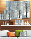 Winter Trees Backlit by Morning Sun - Large Forest Artwork Canvas