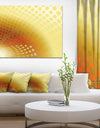 Golden Fractal Abstract Pattern - Large Abstract Canvas Artwork