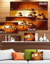 African Motive Art Watercolor - Modern Landscape Wall Art Canvas