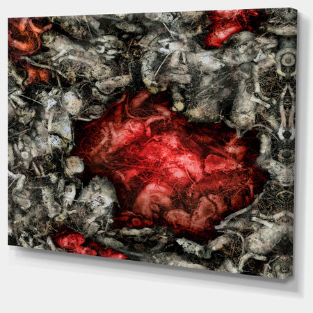 Abstract Floral Texture Background - Large Abstract Canvas Artwork