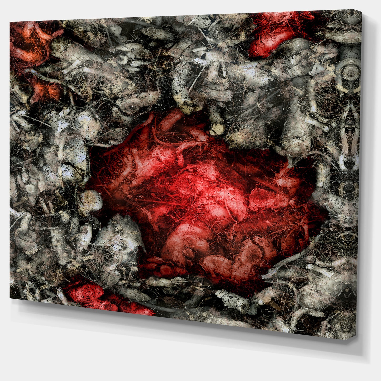 Abstract Floral Texture Background - Large Abstract Canvas Artwork