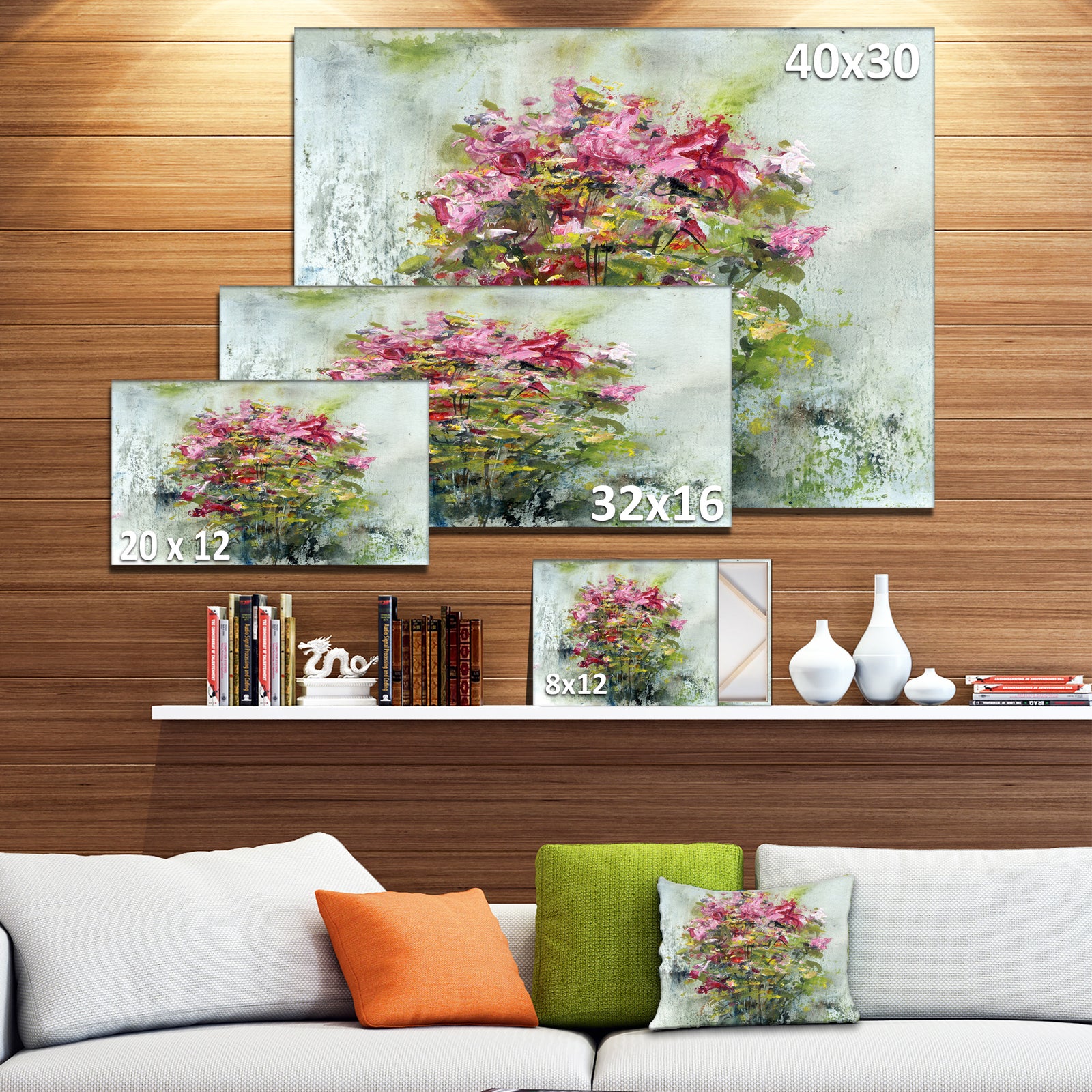Bouquets Of Roses Painting Art - Floral Canvas Artwork