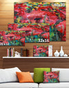 Red Poppies Acrylic Drawing - Extra Large Floral Wall Art