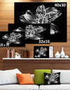 Beautiful Monochrome Alstroemeria Flower - Extra Large Floral Wall Art