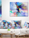 Abstract Creative Blue Flower - Extra Large Floral Wall Art