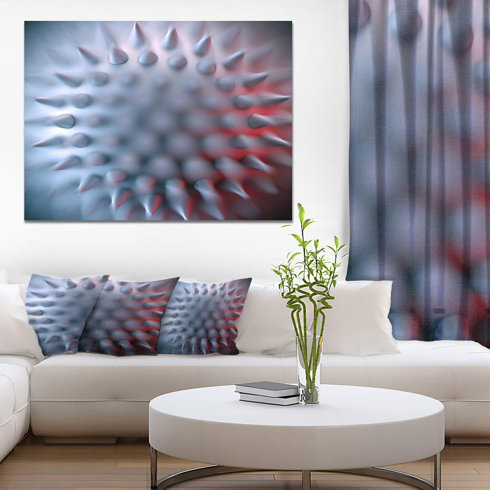 Macro Prickly Texture Design - Abstract Canvas Wall Art