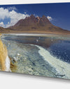 Desert Lake Laguna Canapa on Sunny Day - Modern Seashore Canvas Wall Art