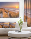 Sunset on Texel Island Beach - Modern Seashore Canvas Wall Art