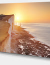 Sunrise over South Coast of England - Modern Seashore Canvas Wall Art