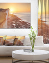 Sunrise over South Coast of England - Modern Seashore Canvas Wall Art