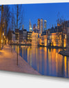 Binnenhof in the Hague Panorama - Modern Seashore Canvas Wall Art