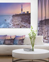 Portland Bill Lighthouse in Dorset - Modern Seashore Canvas Wall Art