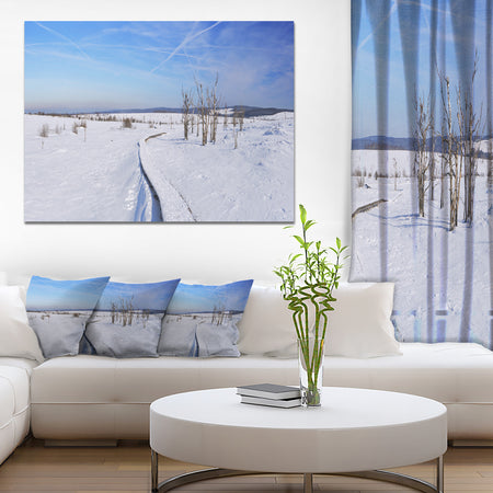 Hautes Fagnes in Belgium Panorama - Modern Seashore Canvas Wall Art