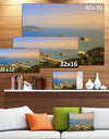 Green Tropical Hiking Route - Seashore Wall Art on Canvas