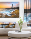 Lighthouse on Beautiful Seashore - Seashore Wall Art on Canvas