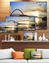 Bridge Sunset Panorama - Seashore Wall Art on Canvas