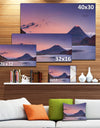 Sunset at Mount Fuji and Lake Motosu - Modern Landscape Canvas Art