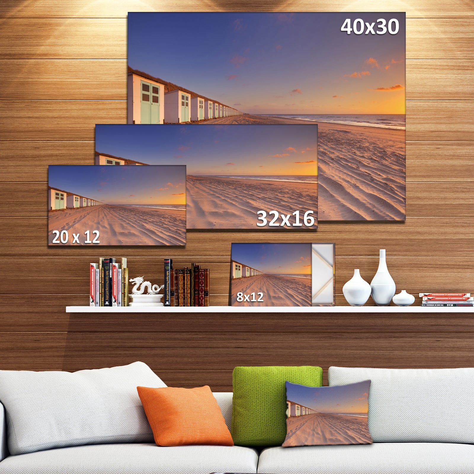 Laguna Canapa Bolivia at Sunset - Modern Landscape Canvas Art