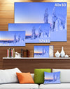 Sunset over Frozen Trees - Modern Landscape Canvas Art