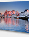 Henningsvaer on the Lofoten Norway - Modern Landscape Canvas Art