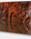 Rock Wall Reflections in Gorge - Landscape Wall Art on Canvas