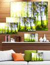 Green Bokeh in the Forest - Landscape Wall Art on Canvas