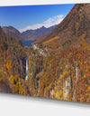 Kegon Falls near Nikko Panorama - Landscape Wall Art on Canvas