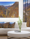 Kegon Falls near Nikko Panorama - Landscape Wall Art on Canvas