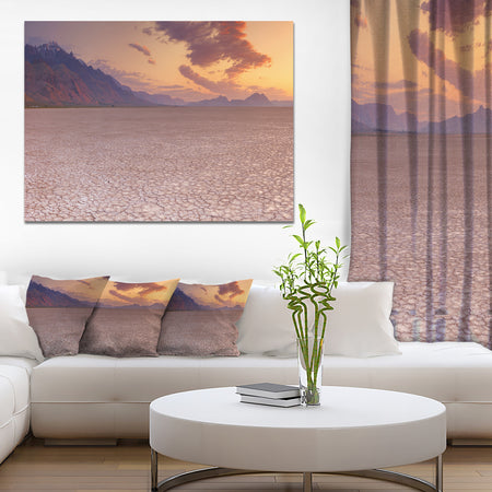 Cracked Earth in Alvord Desert - Landscape Wall Art on Canvas