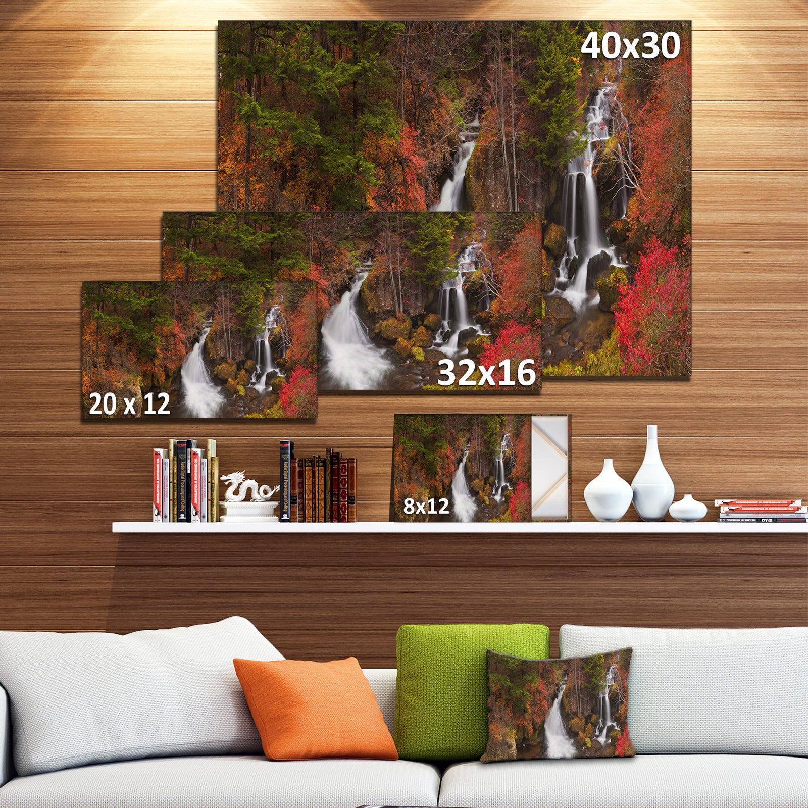 Ryuzu Falls near Nikko Japan - Landscape Wall Art on Canvas