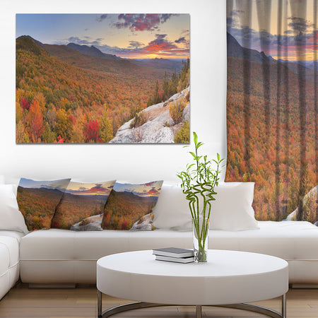 Endless Forests in Fall Panorama - Landscape Wall Art on Canvas