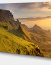 Sunrise at Quiraing Scotland - Landscape Wall Art on Canvas