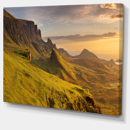 Sunrise at Quiraing Scotland - Landscape Wall Art on Canvas
