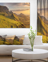 Sunrise at Quiraing Scotland - Landscape Wall Art on Canvas